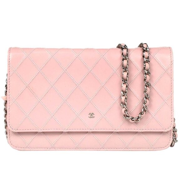 Chanel Pink Calfskin Bicolore WOC Shoulder Wallet Bag XX92167 - Picture 1 of 7